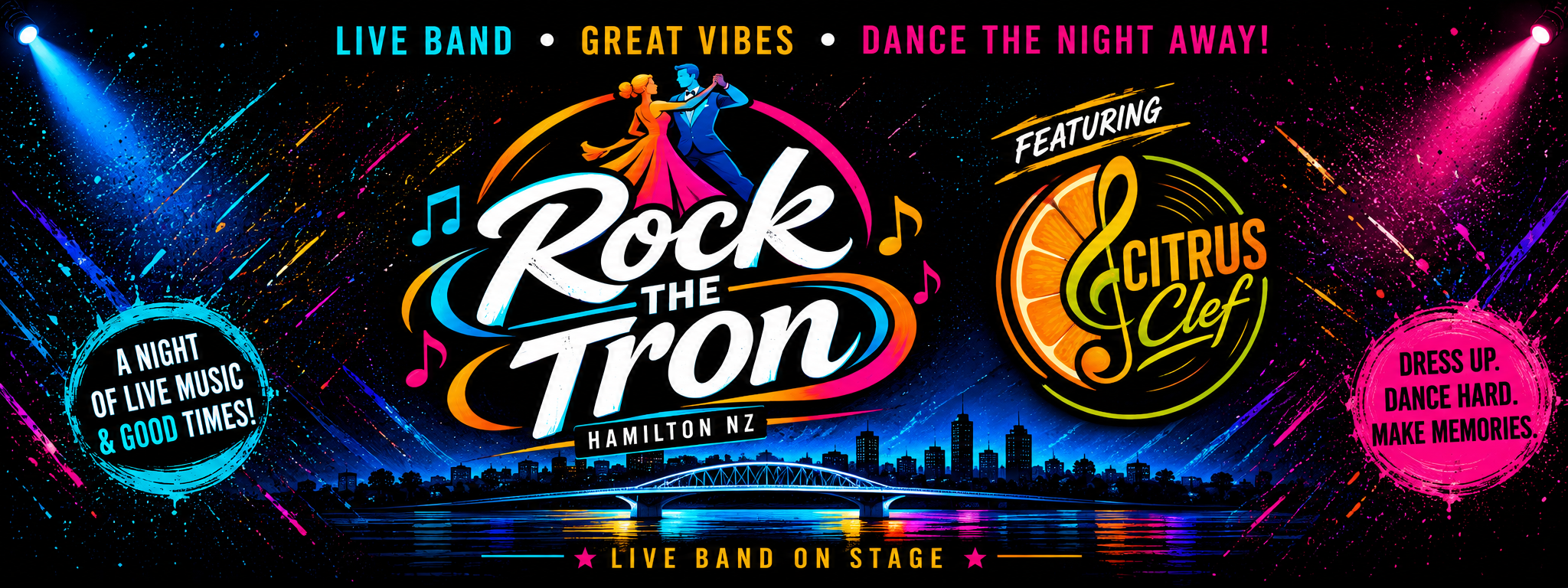 Rock the Tron — live band night, Hamilton NZ. Live band, great vibes, dance the night away.